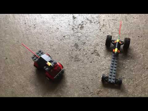 Lighting Bottle Rocket Fireworks On Top of LEGO Cars!!