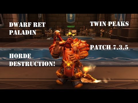 Dwarf Ret Paladin PVP BG 7.3.5 - Horde Destruction!