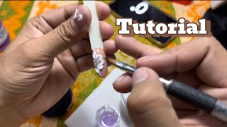 3d acrylic flower tutorial flowers 🌺