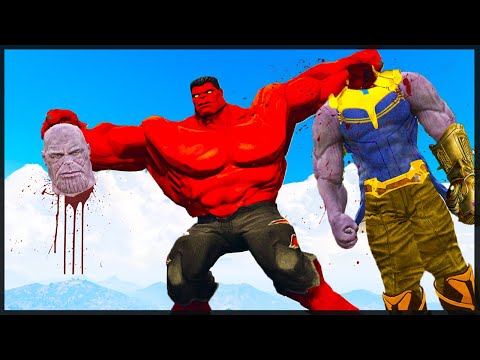 RED HULK VS THANOS (ENDGAME) -  EPIC BATTLE