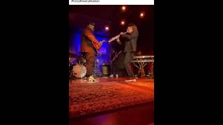 Boney James enjoying his 10MFAN Virtuoso soprano mouthpiece live in Boston