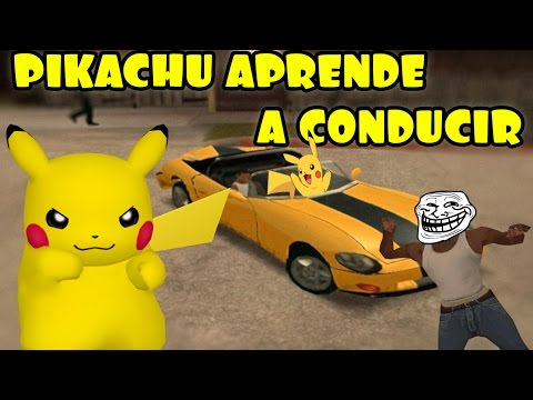 CJ LE ENSEÑA A CONDUCIR A PIKACHU/Gta San Andreas(Loquendo)