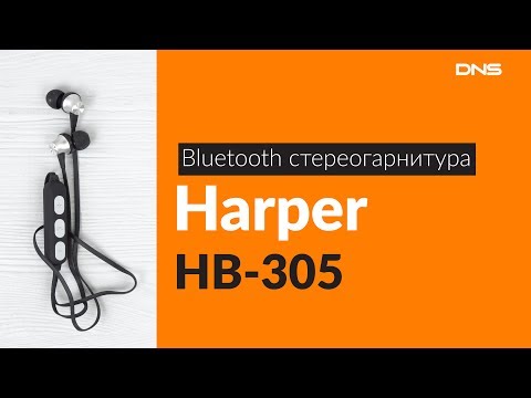Наушники HARPER HB-305 серебристый - Видео