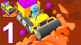 Grand Miner - Gameplay Walkthrough Part 1 Mining Big Hole With Grinder (iOS, Android)