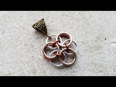 DIY Chainmail: Helm Flowers