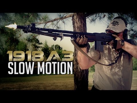 1918 BAR A3 Slow Motion