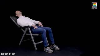 KETTLER BasicPlus Garten-Essgruppe, silber / anthrazit, Alu / Spraystone / Textil, Tisch 180/280x100cm, 8 Klappstühle