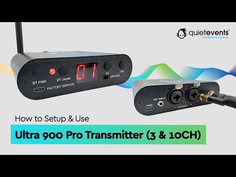 Ultra 900 Pro Transmitter (3 & 10CH) - Silent Disco