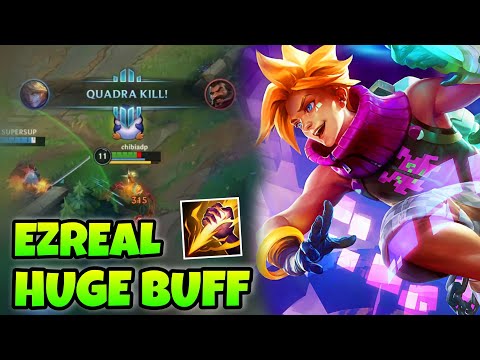 NEW BUFFED EZREAL WILD RIFT JUNGLE IS LEGENDARY BROKEN