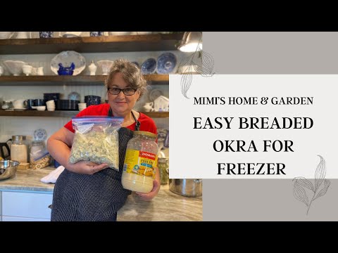 Easy Breaded Okra For The Freezer!