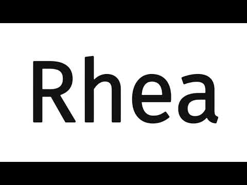 How to pronounce Rhea?(CORRRECTLY)