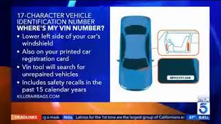 Killer Airbags, the true story about the national airbag scandal, is featured on KTLA TV Los Angeles