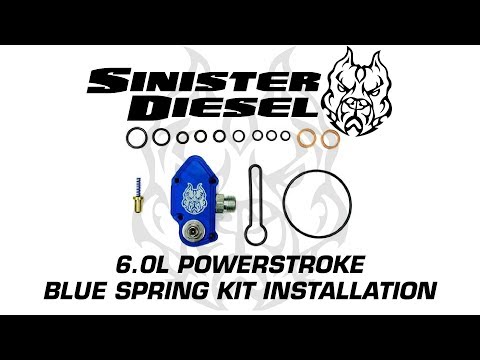 Sinister Diesel Blue Spring Kit & Adjustable Regulator Installation for 6.0L Powerstrokes