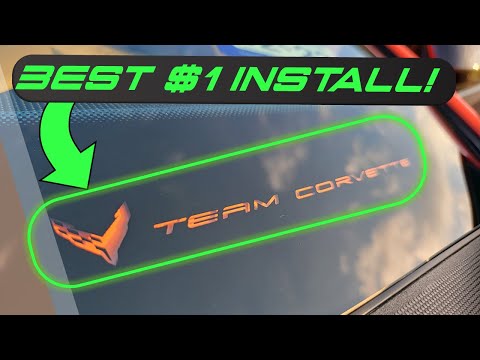Best C8 Install for just $1! Vinyl Insert How To