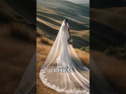 The Longest Wedding Veil. The longest wedding veil ever made by Italian designer Gianni Molaro.