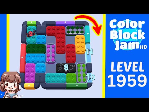 Color Block Jam Level 1057 (1959) Solution Walkthrough