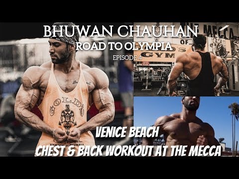Road to Olympia Ep. 4 | Chest & Back Workout at The Mecca | Day at Venice Beach