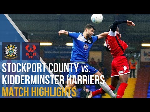 Stockport County Vs Kidderminster Harriers - Match Highlights - 28.10.17