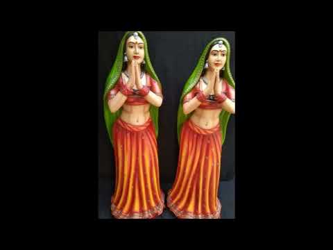 Fibrecrafts india welcome lady statue