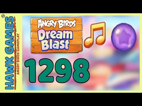 Angry Birds Dream Blast Level 1298 - Walkthrough, No Boosters