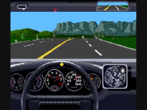 Gameplay - The Duel: Test Drive II SNES