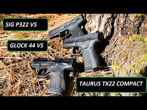 Taurus Tx22 Compact vs. Glock44 vs. Sig P322. Welches sollten Sie kaufen?