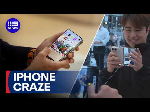 iPhone Duo launches in Australia to wild scenes | 9 News Australia