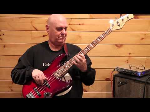 Bass Lesson - A Major 1 - by Jim Stinnett