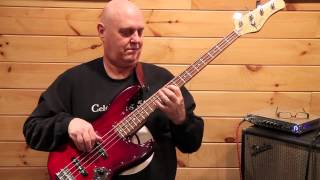 Bass Lesson - A Major 1 - by Jim Stinnett