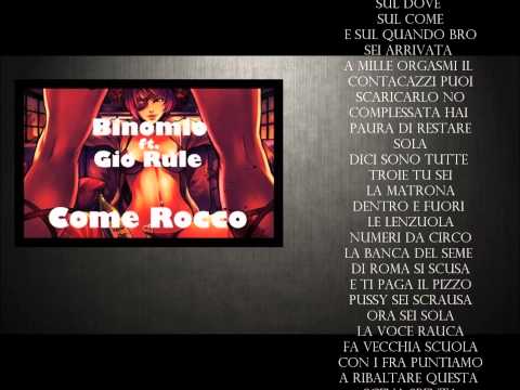 BINOMIO - COME ROCCO FT. GIO RULE (LYRIC VIDEO)