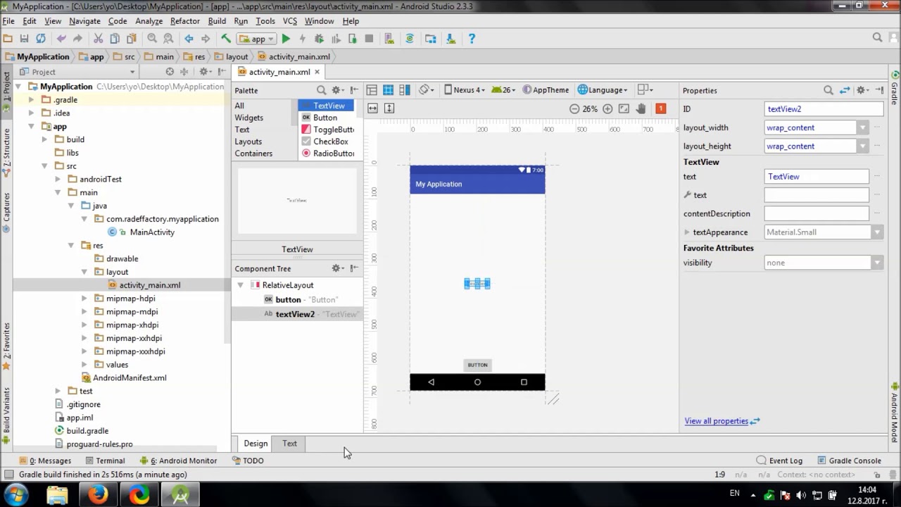 Using Android View Animations library in Android Studio