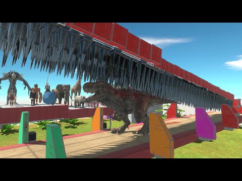 DEATH SPIKE TRAP Who Can Get Past The Trap? - Animal Revolt Battle Simulator