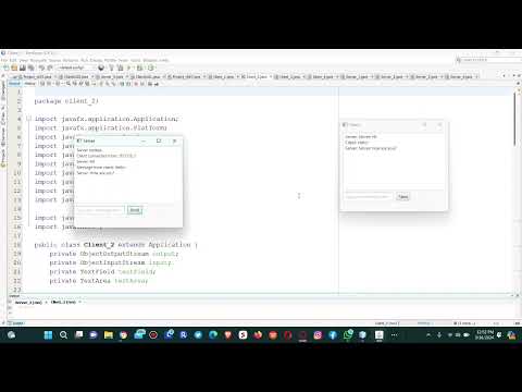 Socket Java-FX in networking Client & Server communication #Java #GUI #Java-FX #Socket #Network