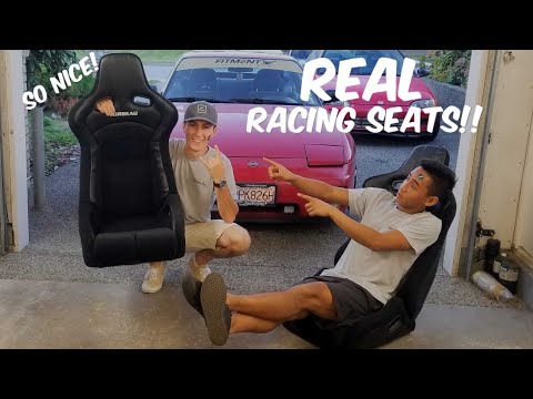 240sx Gets RACING SEATS!! - Corbeau Seat Install!
