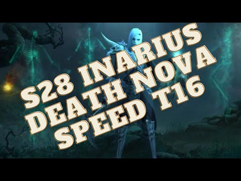 Diablo 3 Season 28 Necromancer Inarius Blood Nova Speed t16 Build