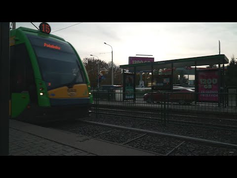 Poland, Poznań, tram 15 ride from Murawa to Os. Pod Lipami