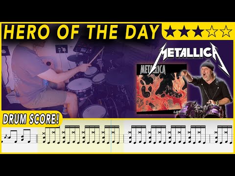 Hero Of The Day - Metallica | DRUM SCORE Sheet Music | #543 DRUMSCRIBE