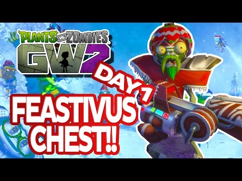 FEASTIVUS IS HERE! OPEN THE CHEST! - Plants Vs Zombies Garden Warfare 2