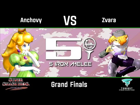 Anchovy (Peach) vs Zvara (Sheik) - Melee Grand Finals - Five Iron Melee 18
