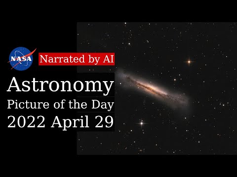 APOD: 2022-04-29 - Portrait of NGC 3628 (Narrated by Brian)