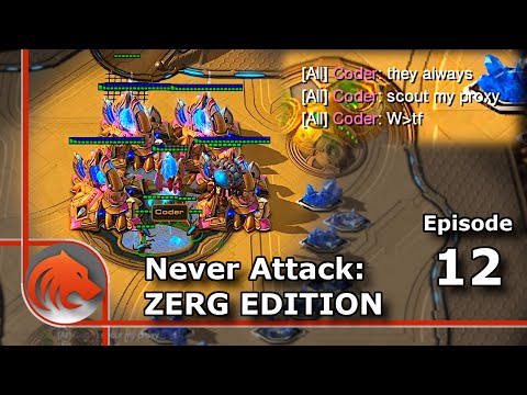 StarCraft 2: MUST HOLD Until 30 Minute Timer! - Never Attack to Grandmaster ZERG Edition