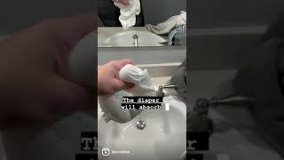 Breast pain diaper hack