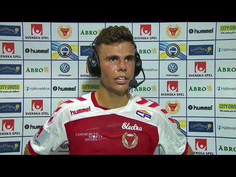 Herman Hallberg efter första allsvenska målet: "Väntat på det ett tag" - TV4 Sport
