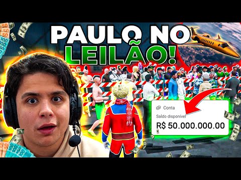 PAULINHO WENT TO THE AUCTION WITH 50 MILLION REAIS in GTA RP!🤑 (Modder clips)