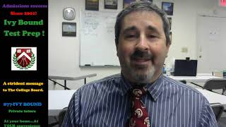 MEDIA Mark's message to The College Board re a better SAT.