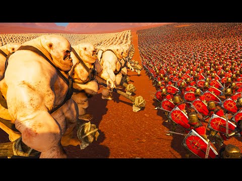 5 000x OGRE VS 30 000x SWORDSMAN | EPIC FANTASY BATTLE SIMULATOR
