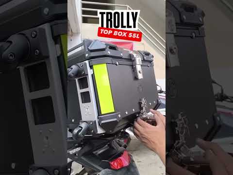 Installation of 55 LTR trolley Top Box #topbox #panniers #bikelover #viralvideo #viralshorts #bike