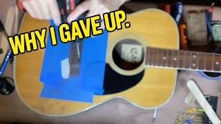 I’m Calling It: Why I Finally Gave Up On This Guitar Repair (for now). (sorry the blurry portion)