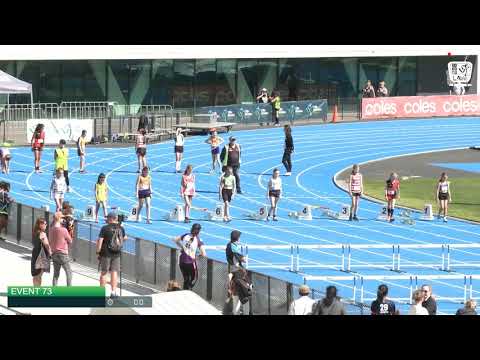 Girls Under 11 80m Hurdles H5 - 2020 State Combined Events Championships // LAVicTV