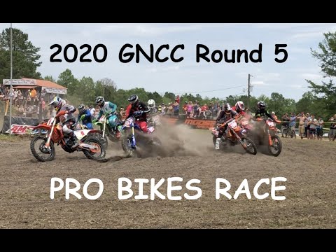 2020 GNCC Round #5 Camp Coker Bullet. PRO BIKES. Great battle between Josh Strang and Kailub Russell